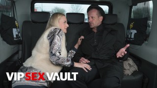 Czech Blondie Katie Sky Drilled In The Backseat By Dirty Chauffeur VIP SEX VAULT