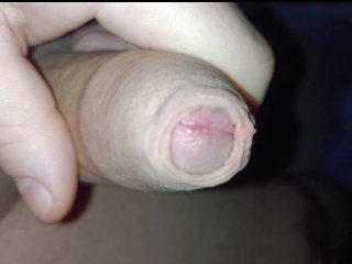 masturbation, fetish, uncut cock, close up