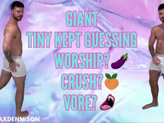 Макрофилия - крошка продолжала гадать - поклонение? Дробить? Воре?