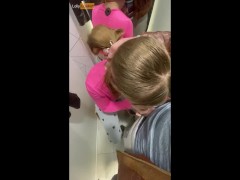 Petite Girl Sucked in Store (Public Blowjob)