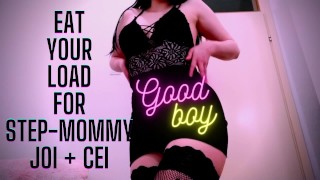 Jerk Off Instructions CEI JOI Femdom POV Eat Your Load For Mommy Cum Eating Instructions