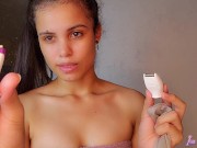 Preview 4 of Como una mujer se depila!😏/VLOG/ morena/ latina/Pink pussy
