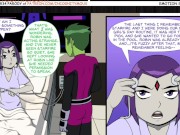 Preview 1 of Teen Titans - Emotional Illness Pt. # 2 Raven fucks beast to heal
