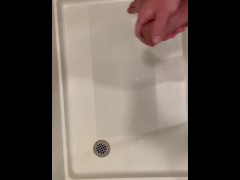 Cumming hard in hotel shower, pissing - Screenshot 10 of 16 - Hotel