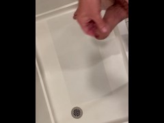 Cumming hard in hotel shower, pissing - Screenshot 2 of 16 - Cumming