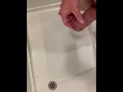 Cumming hard in hotel shower, pissing - Screenshot 7 of 16 - Cumming