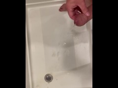 Cumming hard in hotel shower, pissing - Screenshot 8 of 16 - Piss