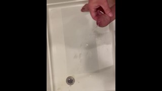 Cumming Hard In Hotel Shower Pissing