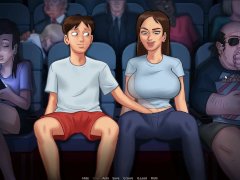 Summertime saga #36 - Masturbating my stepsister in the cinema - Gameplay