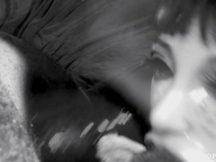 TPE Sex Doll Anime A Night with Nat Bunny Black & White Compilation Blow Job