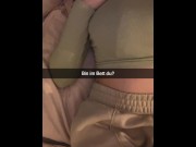 Preview 1 of Guy cheats on girlfriend for Double Penetration Snapchat Cuckold German