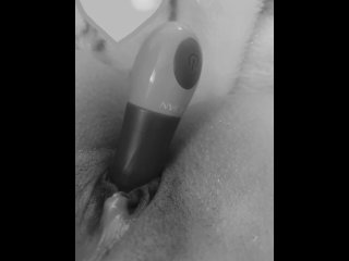 Clenching my pussy with my vibrator is on. Oh my gawd feels so good!