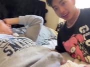 Preview 4 of Asian boys love couple make cute sex tape, Tyler Wu & Sam Vu