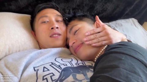 Meninos asiáticos amam casal fazer fita de sexo fofa, Tyler Wu e Sam Vu
