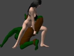 She Hulk Mistress Femdom mixed fight and domination superhero 3d Part 4