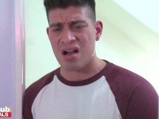 FAKEhub - Horny housemate with beautiful big tits pranks friend into thinking she's a trap screenshot number 1