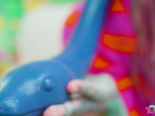 Unboxing- Tattoo girl Anuskatzz unbox XXL john thomas toys and will use them on Onlyfans and Z-filmz