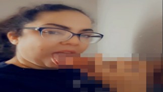 Thumbnail Solo Dildo Suck and Masturbation