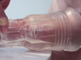 Vocal Guy Fucks a Tight Clear Fleshlight (Synced Lovense and Satisfyer Patterns) - Pornhub Gay