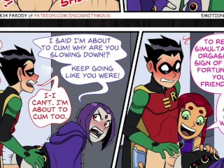 Teen Titans Emotobat Sickness Part 4 - ThreesomeRobin with_Vin and_Starfire