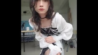 Asian sissy jerk off and cum out within 30 seconds.
