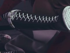 superehero futagirl fucks a boy in the interrogation room