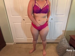 Sexy Blonde Strip Tease Ends In Doggy Style Moaning Orgasm - Roxy Lee Hart