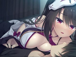 hentai game, 巫女, 爆乳, cute hentai