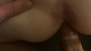 SEXY WIFE takes HUGE 8” COCK from behind