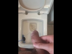 Pissing with the perfect cock