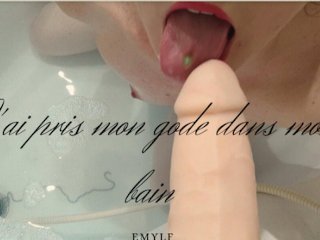 female orgasm, bathroom sex, toys, sex in water