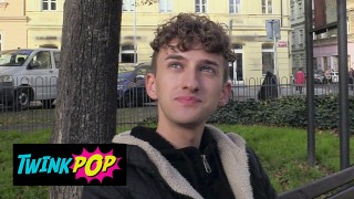 TWINK POP A Sweet Guy With Curly Hair Agrees To Suck & Fuck Another Sexy Guy In Exchange For Money