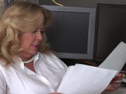 Preview 2 of Mature and hairy model Karen Summer solo Masturbation