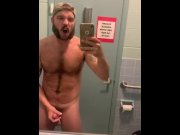 Preview 1 of Almost Caught Masturbating in Doctors Office Washroom