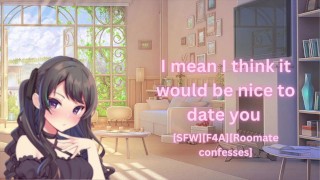 [SFW] [F4A] ASMR Girlfriend Roleplay roommate confesses she has a crush on you