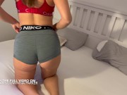Preview 6 of DRY HUMP - Can you resist my big booty in NIKE PRO SHORTS ?