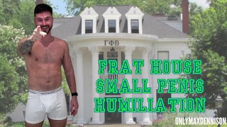 Casa frat humillación de pene pequeño