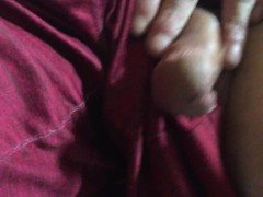 Rubbung my Cock Out the leg of shorts