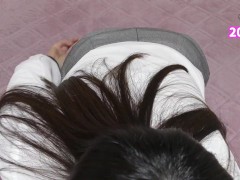 【主観】仕事終わりにスーツ姿のままフェラしてくれる彼女【Hentai ASMR】素人 個人撮影 OL 色白 巨乳 Japanese Asian フェラチオ 会社 部下