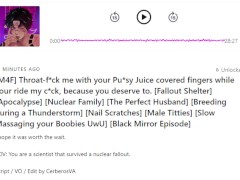 Let me suck on your pussy-juice covered fingers! Male Moaning and Whimpering ASMR