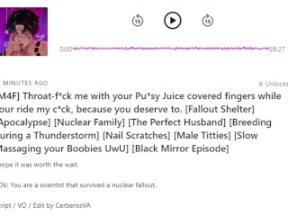 Let me suck on your pussy-juice covered fingers! Male Moaning and Whimpering ASMR