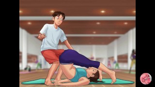 Saga De Verano #38 Frotando Mi Polla En El Juego Del Profesor De Yoga