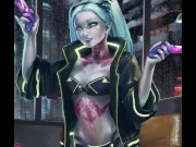 Preview 2 of Rebecca cyberpunk breast expansion
