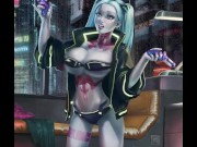 Preview 6 of Rebecca cyberpunk breast expansion