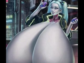 anime, uncensored, Growing Tits, big tits