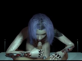 Robot Girl POVHandjob Cyberpunk_Porn Parody