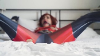 Elastigirl tied to bed and gagged