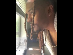 HORNY TEEN CAUGHT SHOOTS HUGE LOAD WATCHING NEIGHBORS PLAY OUTSIDE