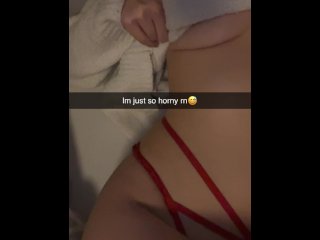 sexting, anal, red thong, snap chat