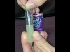 Cumplay—the grape Sunkist cum test tube experiment